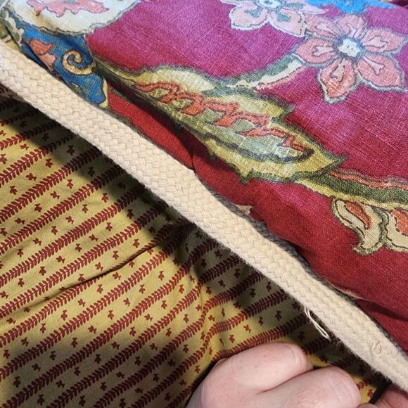 Chaps King Bedding Set Cottage Rose Cottagecore Bold Feminine Woven Floral Shams - Picture 3 of 7